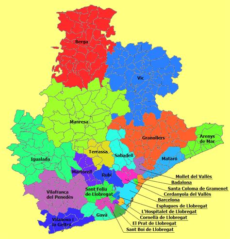 partido judicial igualada|Partidos judiciales de la provincia de Barcelona